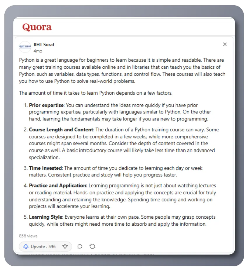 Quora for SEO​