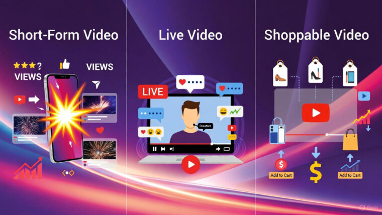 Video marketing (short-form, live, and shoppable video)