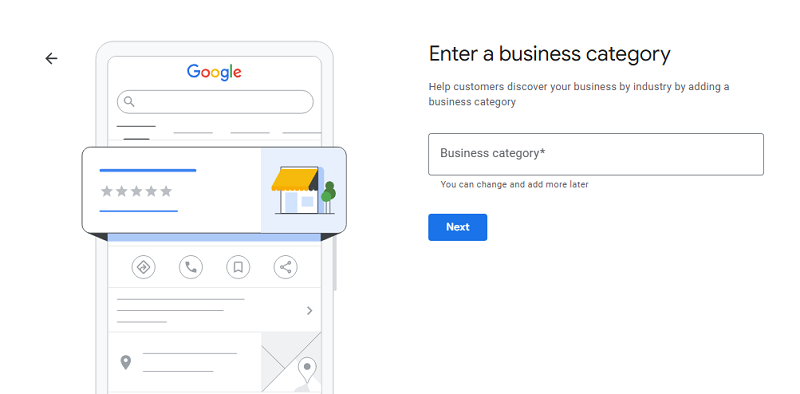 Choose your business category