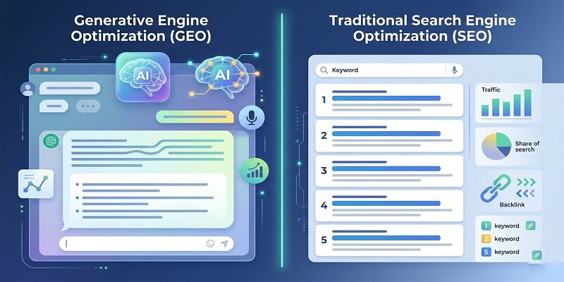 GEO vs traditional SEO