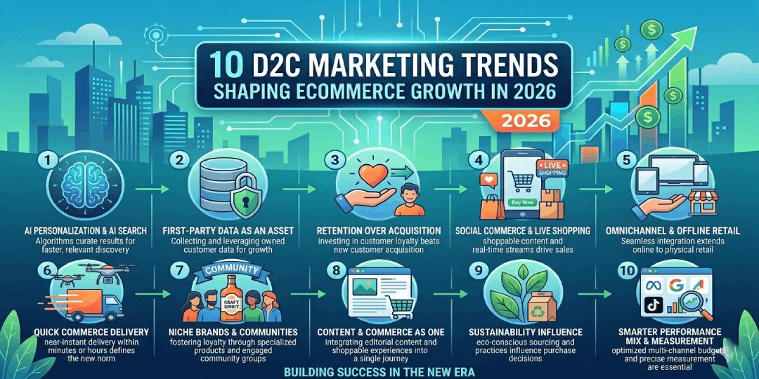 10 D2C Marketing Trends in 2026 — Techeasify Infotech digital marketing agency India