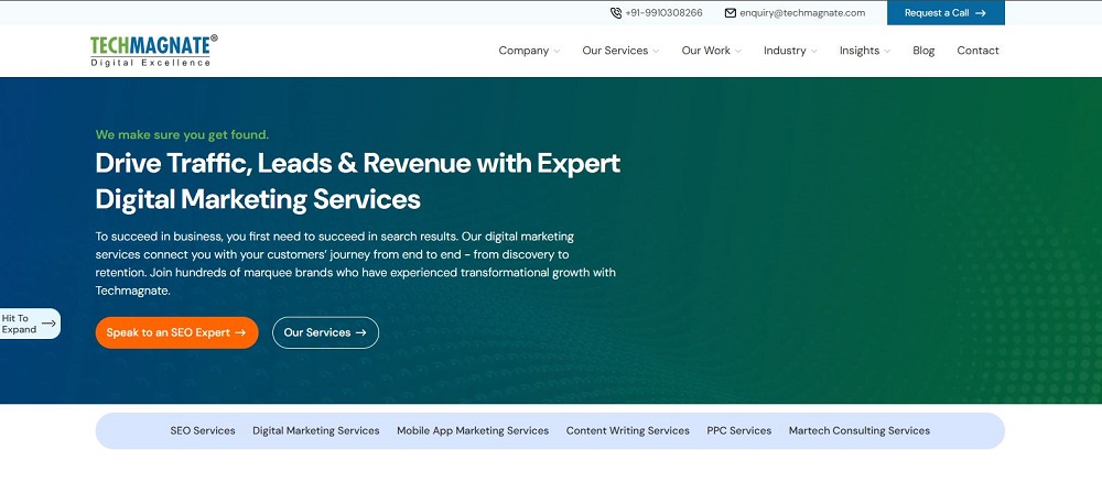 Techmagnate — Enterprise SEO Done Right