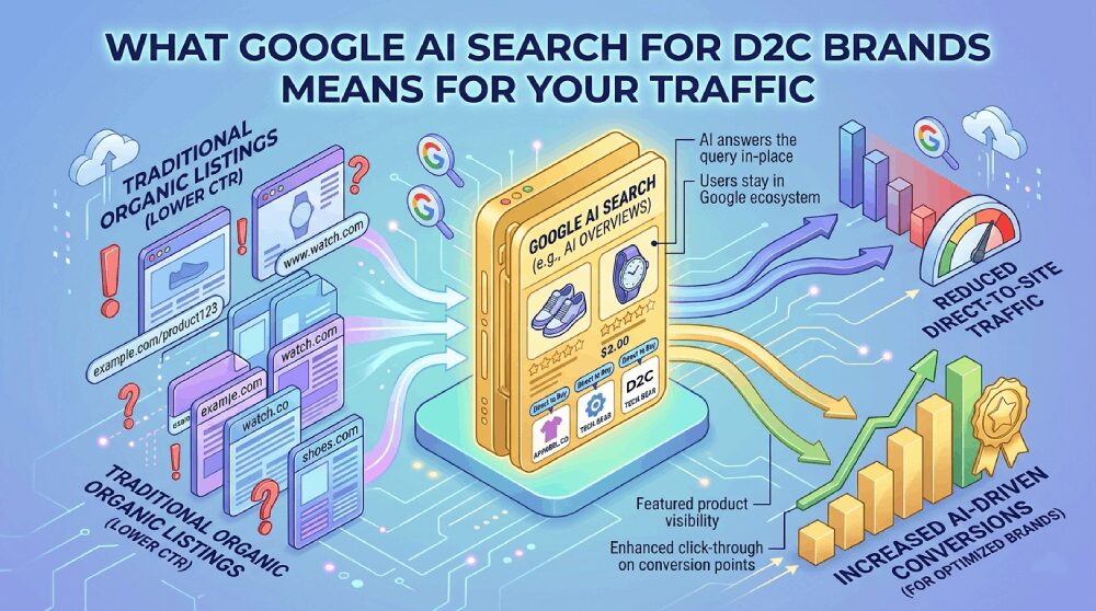 What Google AI Search for D2C brands means for your traffic