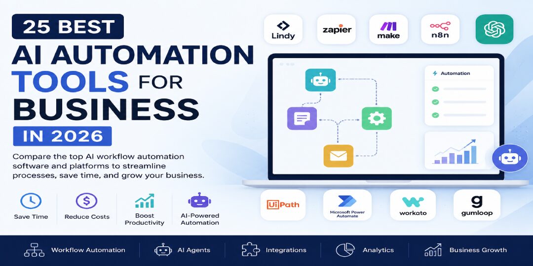 25 AI Automation Tools for Business Worth Testing in 2026